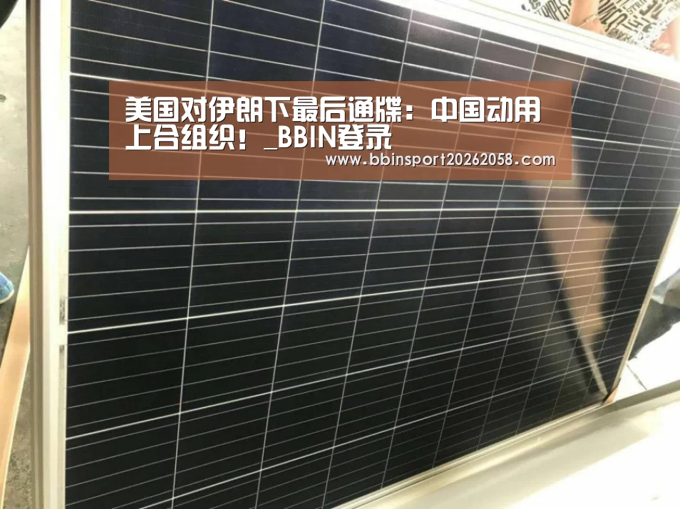 美国对伊朗下最后通牒:中国动用上合组织!_BBIN登录(图3) BBIN下载